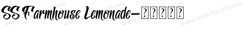 SS Farmhouse Lemonade字体转换